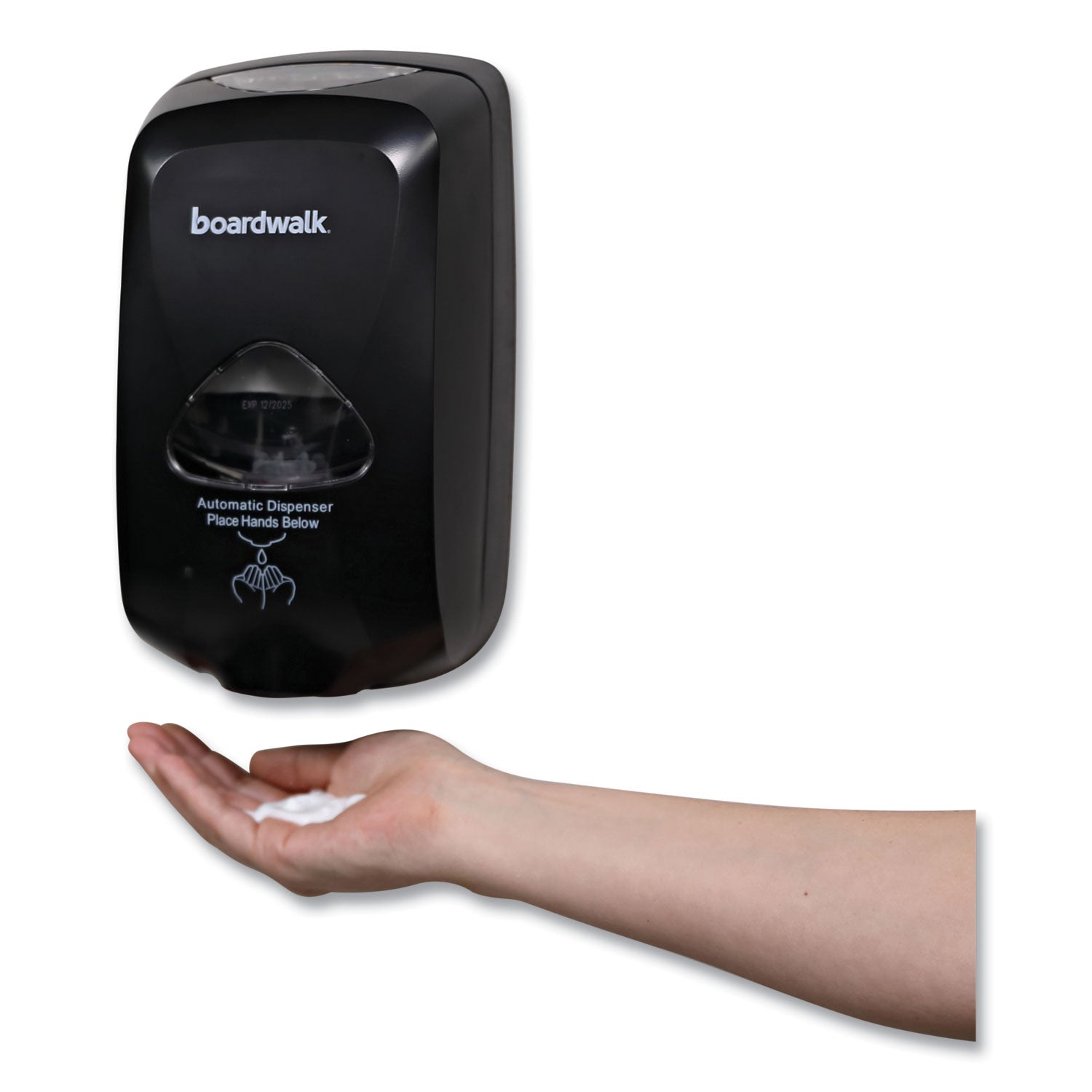 Boardwalk Touch-Free Dispenser, 1,200 mL, 6 x 4.05 x 10.58, Black (42200)