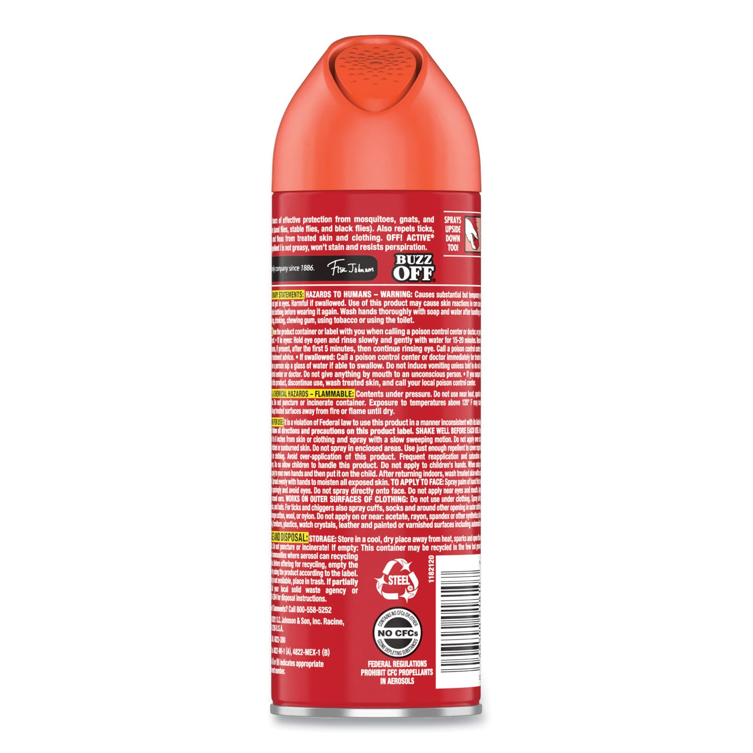 OFF! ACTIVE Insect Repellent, 6 oz Aerosol Spray, 12/Carton (334678)