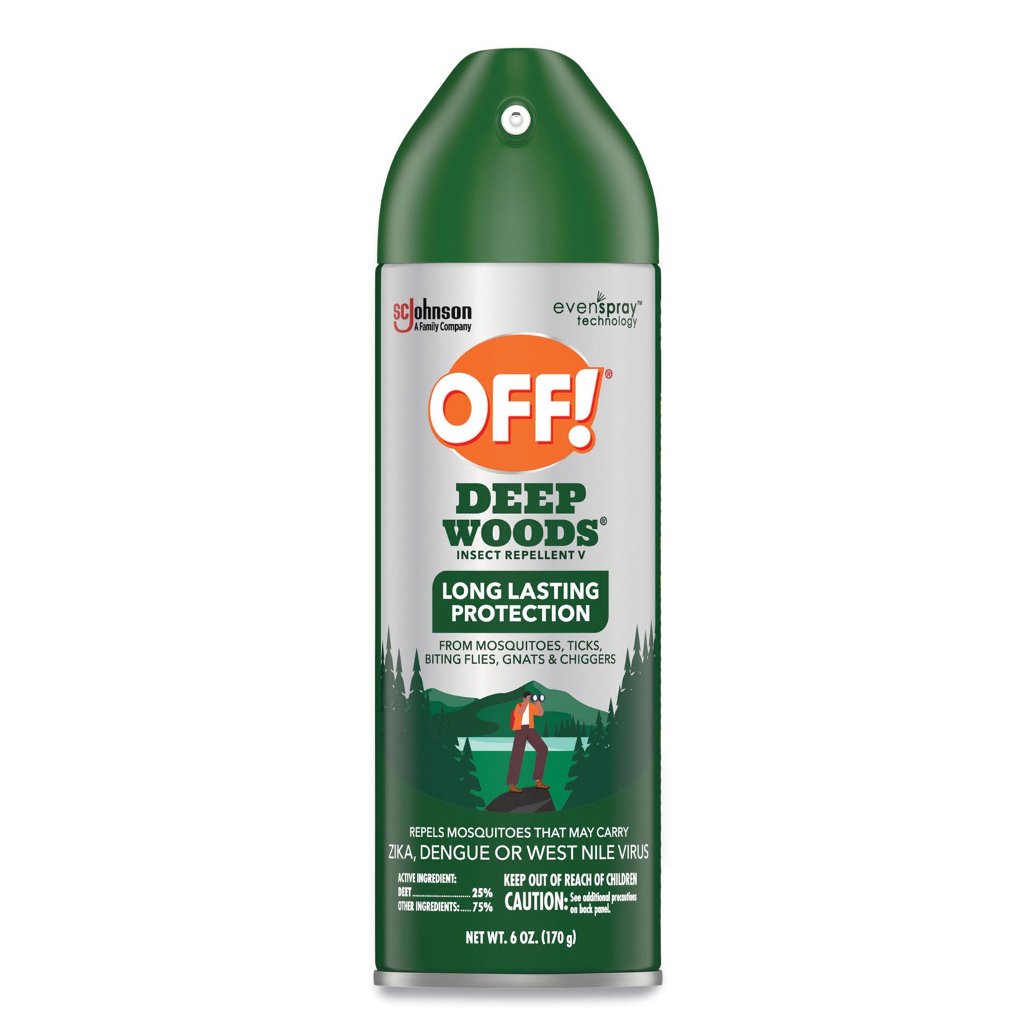 OFF! Deep Woods Insect Repellent, 6 oz Aerosol Spray (354266EA)