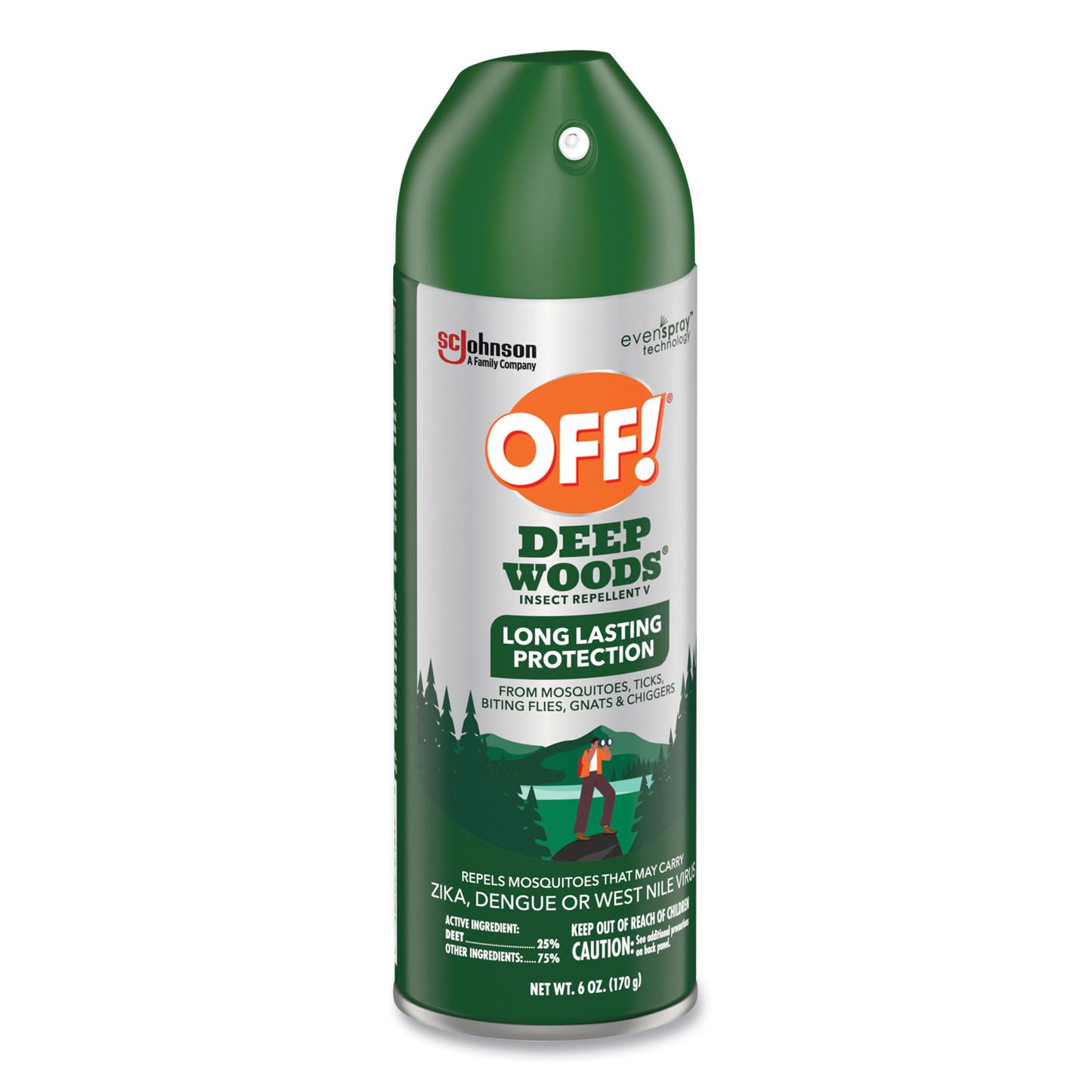 OFF! Deep Woods Insect Repellent, 6 oz Aerosol Spray (354266EA)