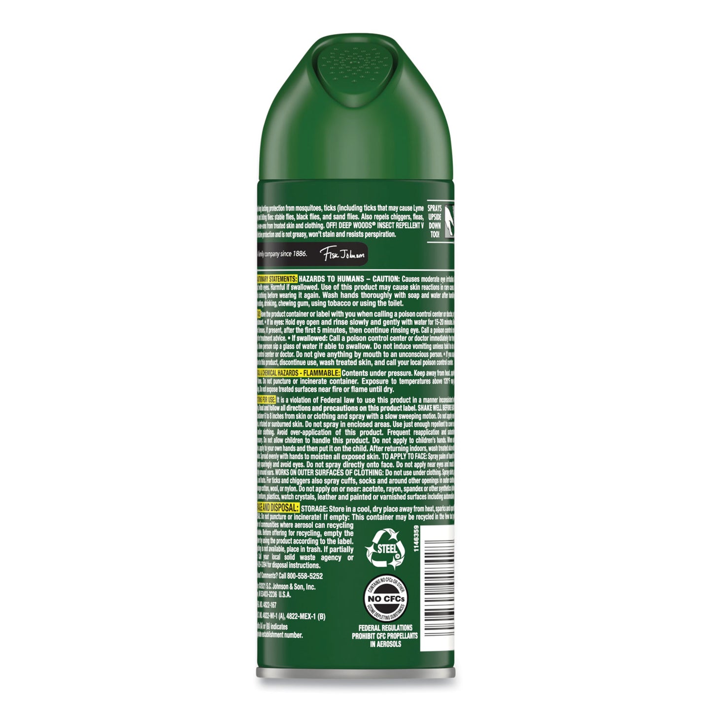 OFF! Deep Woods Insect Repellent, 6 oz Aerosol Spray (354266EA)