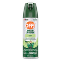 OFF! Deep Woods Dry Insect Repellent, 4 oz Aerosol Spray, Neutral, 12/Carton (315652)