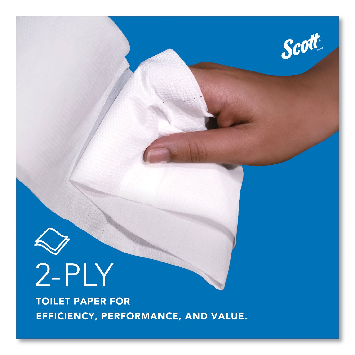 Scott Essential JRT Jumbo Roll Bathroom Tissue, Septic Safe, 2-Ply, White, 3.55" x 1,000 ft, 4 Rolls/Carton (03148)