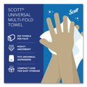 Scott Multi-Fold Towels, Absorbency Pockets, 1-Ply, 9.2 x 9.4, White, 250 Sheets/Pack (03650)