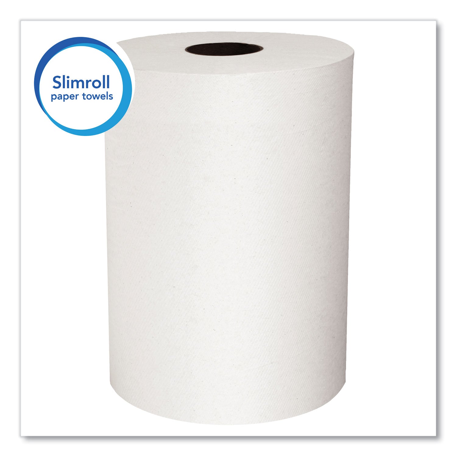 Scott Slimroll Towels, Absorbency Pockets, 8" x 580 ft, White, 6 Rolls/Carton (12388)