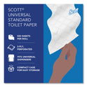 Scott Essential Standard Roll Bathroom Tissue for Business, Septic Safe, Convenience Carton, 2-Ply, White, 550/Roll, 20 Rolls/CT (13607)