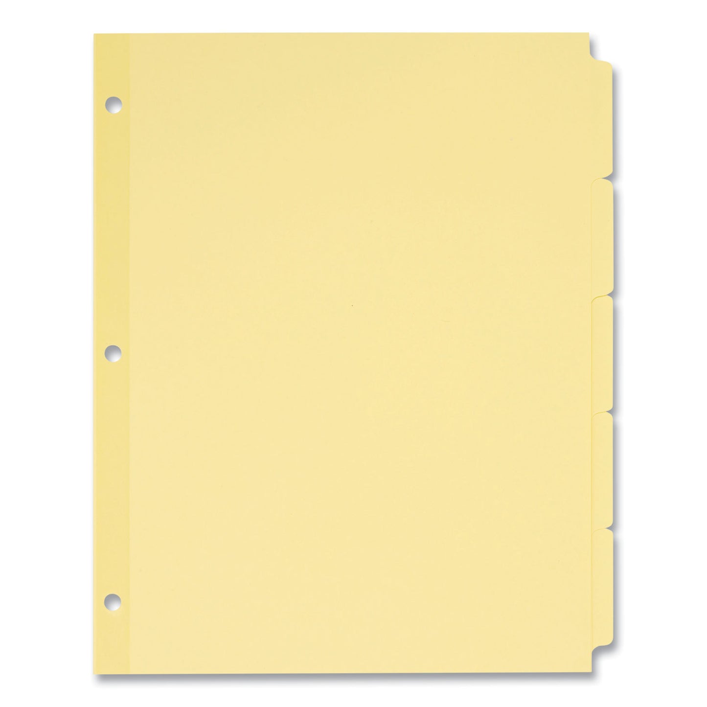 Avery Write and Erase Plain-Tab Paper Dividers, 5-Tab, 11 x 8.5, Buff, 36 Sets (11501)