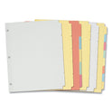Avery Write and Erase Plain-Tab Paper Dividers, 5-Tab, 11 x 8.5, Buff, 36 Sets (11501)