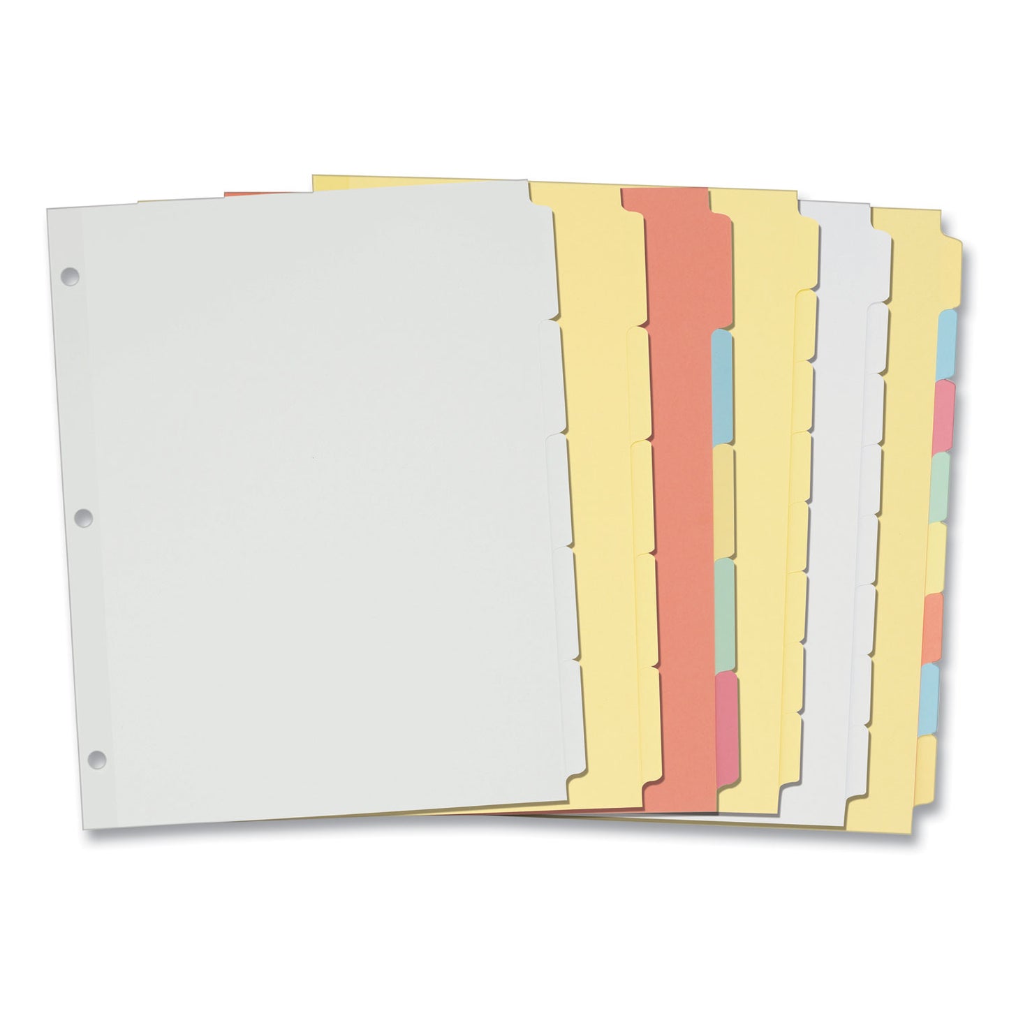Avery Write and Erase Plain-Tab Paper Dividers, 5-Tab, 11 x 8.5, Buff, 36 Sets (11501)