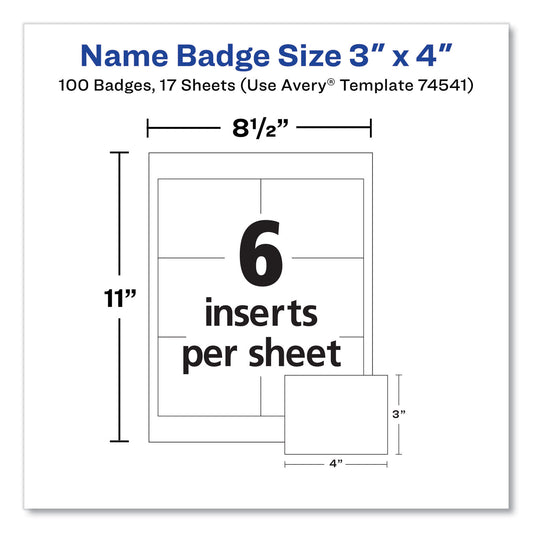 Avery 7451 Name Badge Holder