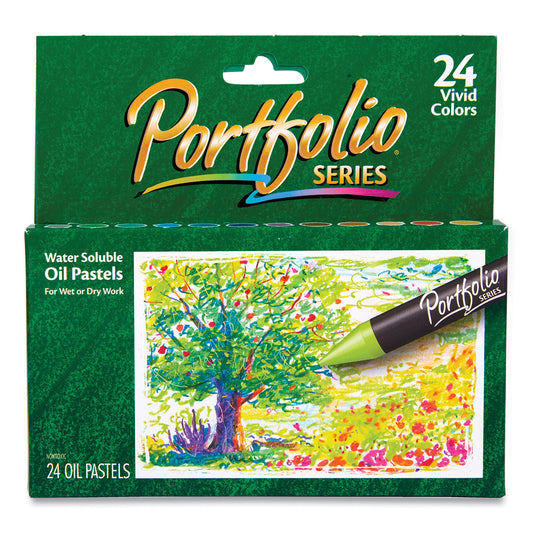 Crayola Portfolio Series Oil Pastels, 24 Assorted Colors, 24/Pack (523624)