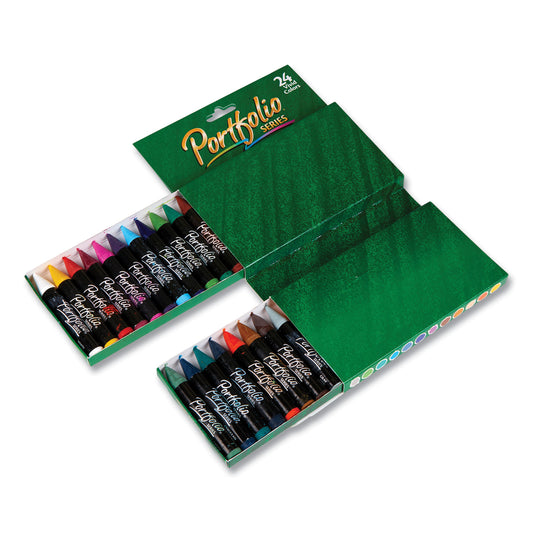 Crayola Portfolio Series Oil Pastels, 24 Assorted Colors, 24/Pack (523624)