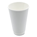 Boardwalk Paper Hot Cups, Double-Walled, 16 oz, White, 25/Pack (DW16HCUPPK)