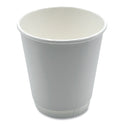 Boardwalk Paper Hot Cups, Double-Walled, 10 oz, White, 25/Pack (DW10HCUPPK)