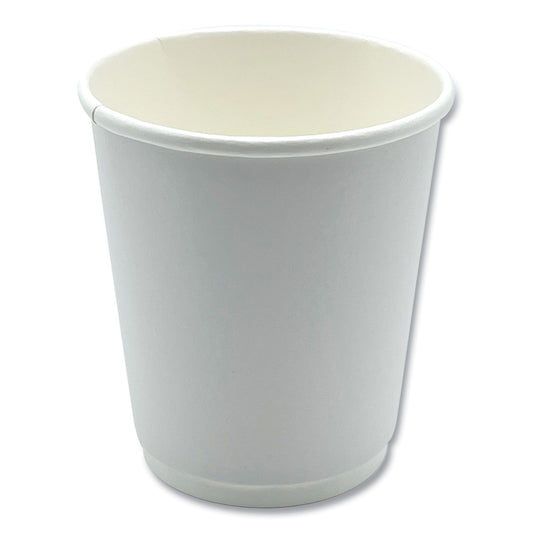 Boardwalk Paper Hot Cups, Double-Walled, 8 oz, White, 25/Pack (DW8HCUPPK)