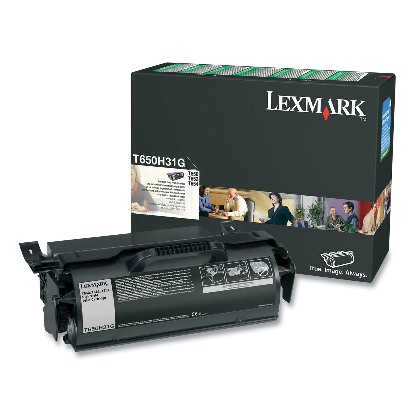 Lexmark T650H31G High-Yield Toner, 21,000 Page-Yield, Black
