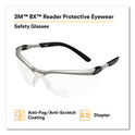 3M BX Molded-In Diopter Safety Glasses, 2.5+ Diopter Strength, Silver/Black Frame, Clear Lens (1137600000)