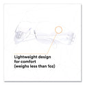 3M Virtua Protective Eyewear, Clear Polycarbonate Frame, Clear Polycarbonate Lens (1122008000)