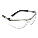 3M BX Molded-In Diopter Safety Glasses, 2.0+ Diopter Strength, Silver/Black Frame, Clear Lens (1137500000)