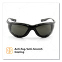3M Virtua CCS Protective Eyewear with Foam Gasket, Black/Gray Plastic Frame, Gray Polycarbonate Lens (1187300000)