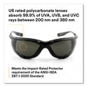 3M Virtua CCS Protective Eyewear with Foam Gasket, Black/Gray Plastic Frame, Gray Polycarbonate Lens (1187300000)