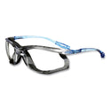 3M CCS Protective Eyewear with Foam Gasket, Blue Plastic Frame, Clear Polycarbonate Lens (1187200000)