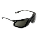 3M Virtua CCS Protective Eyewear with Foam Gasket, Black/Gray Plastic Frame, Gray Polycarbonate Lens (1187300000)