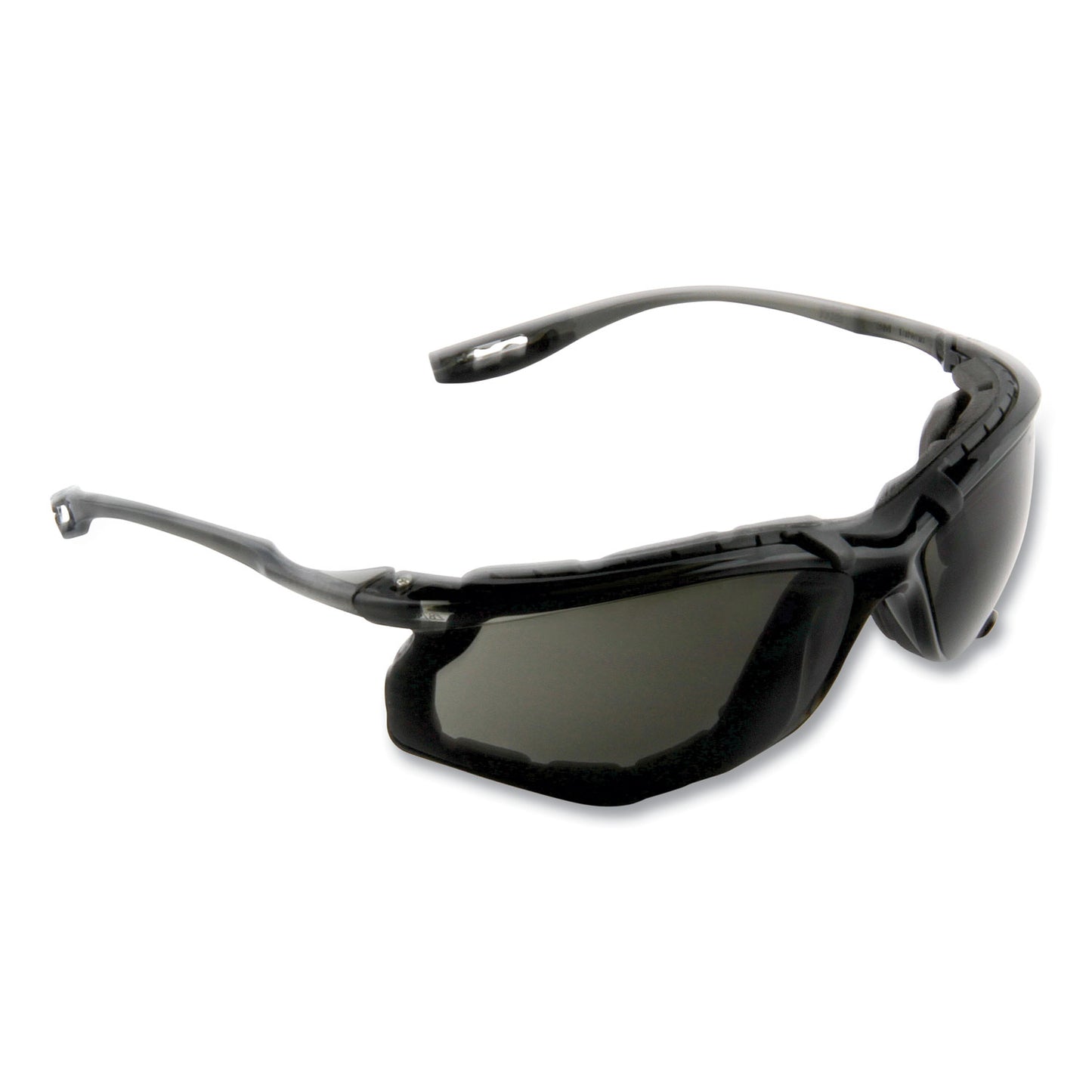 3M Virtua CCS Protective Eyewear with Foam Gasket, Black/Gray Plastic Frame, Gray Polycarbonate Lens (1187300000)