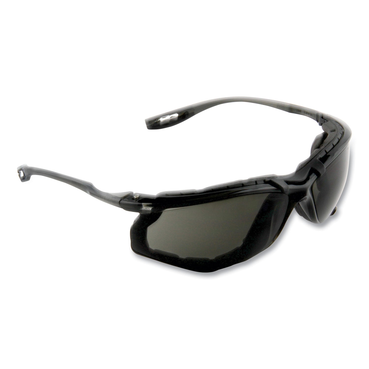3M Virtua CCS Protective Eyewear with Foam Gasket, Black/Gray Plastic Frame, Gray Polycarbonate Lens (1187300000)