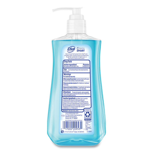 Dial Antibacterial Liquid Hand Soap, Spring Water Scent, 11 oz, 12/Carton (20952)