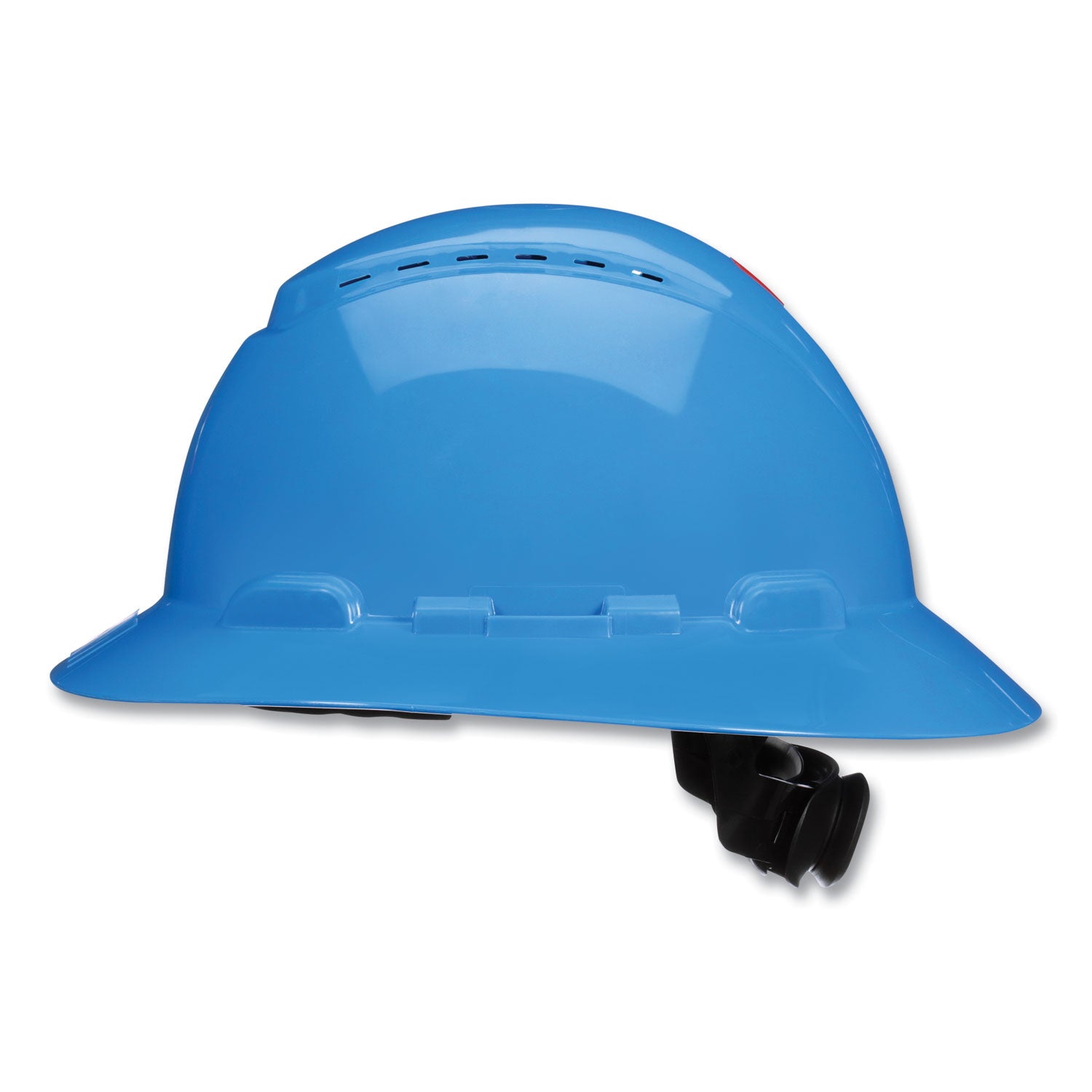 3M SecureFit H-Series Hard Hats, H-800 Vented Hat with UV Indicator, 4-Point Pressure Diffusion Ratchet Suspension, Blue (H803SFVUV)