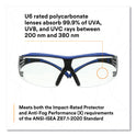 3M SecureFit Protective Eyewear, 400 Series, Blue/Gray Plastic Frame, Clear Polycarbonate Lens (SF204SGAFBLU)