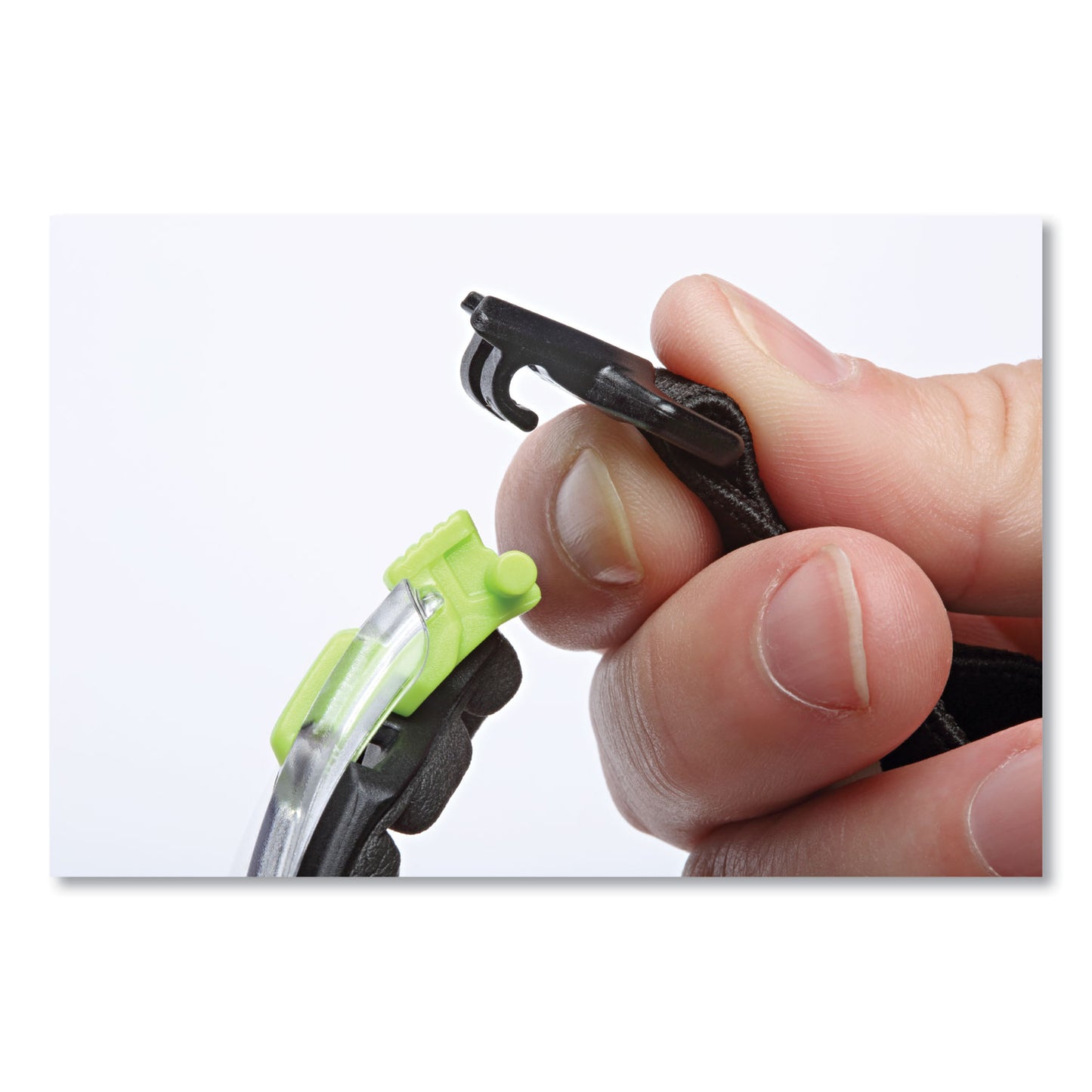 3M Solus 1000-Series Safety Glasses, Green Plastic Frame, Clear Polycarbonate Lens (S1201SGAFKT)