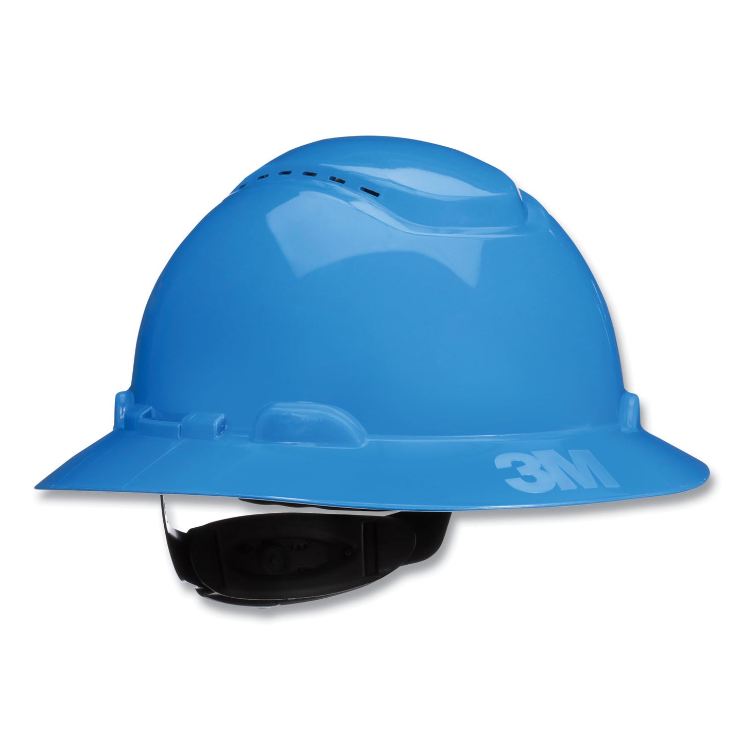 3M SecureFit H-Series Hard Hats, H-800 Vented Hat with UV Indicator, 4-Point Pressure Diffusion Ratchet Suspension, Blue (H803SFVUV)