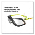 3M Solus CCS Series Protective Eyewear, Green Plastic Frame, Clear Polycarbonate Lens (SCCS01SGAFGR)