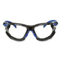 3M Solus 1000 Series Safety Glasses, Black/Blue Plastic Frame, Clear Polycarbonate Lens (S1101SGAFKT)