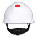 3M SecureFit H-Series Hard Hats, H-700 Front-Brim Cap with UV Indicator, 4-Point Pressure Diffusion Ratchet Suspension, White (H701SFVUV)