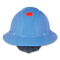 3M SecureFit H-Series Hard Hats, H-800 Hat with UV Indicator, 4-Point Pressure Diffusion Ratchet Suspension, Blue (H803SFRUV)