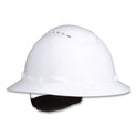 3M SecureFit H-Series Hard Hats, H-800 Vented Hat with UV Indicator, 4-Point Pressure Diffusion Ratchet Suspension, White (H801SFVUV)