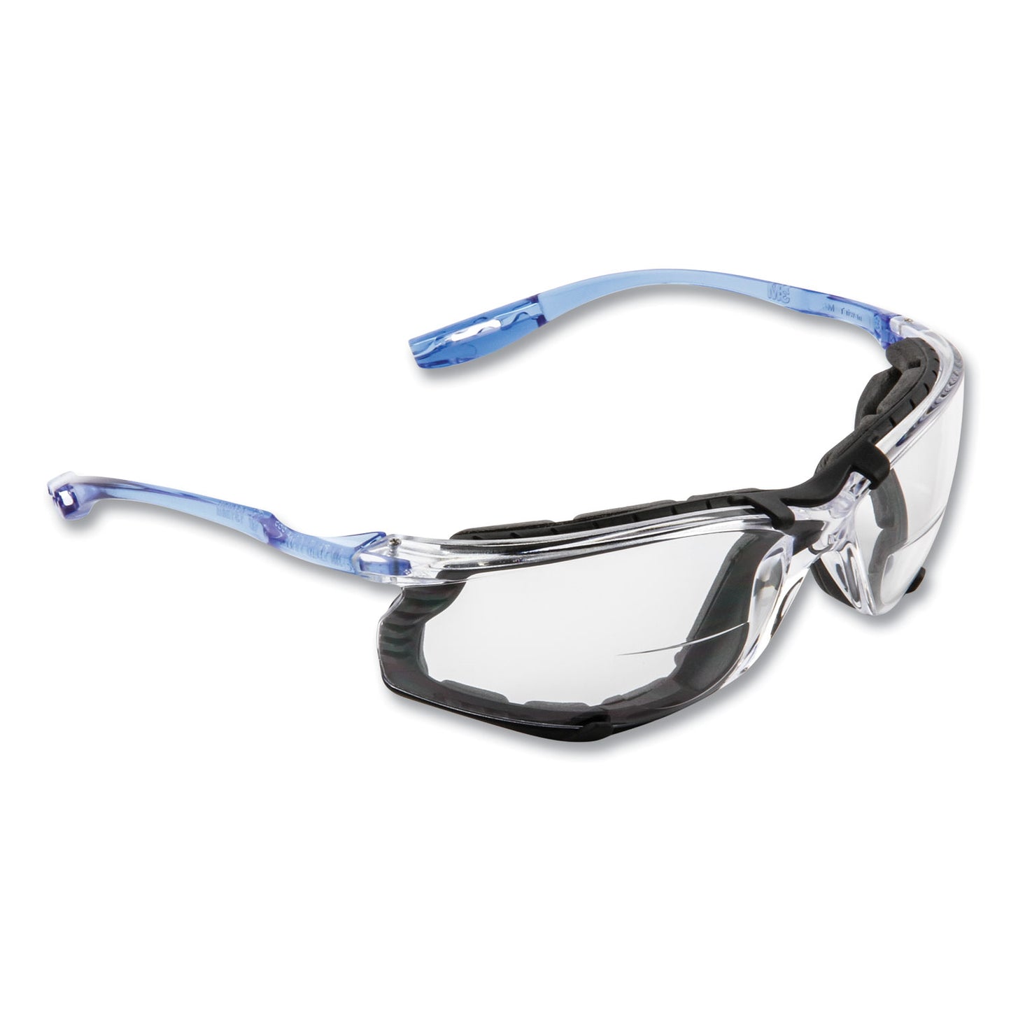 3M CCS Protective Eyewear with Foam Gasket, +1.5 Diopter Strength, Blue Plastic Frame, Clear Polycarbonate Lens (VC215AF)