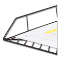 U Brands Vena Paper Tray, 1 Section, Holds 11" x 8.5" Sheets, 10.04 x 12.44 x 2.01, Black (3840U0312)