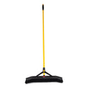 Rubbermaid Commercial Maximizer Push-to-Center Broom, 24", Polypropylene Bristles, Yellow/Black (2186280)