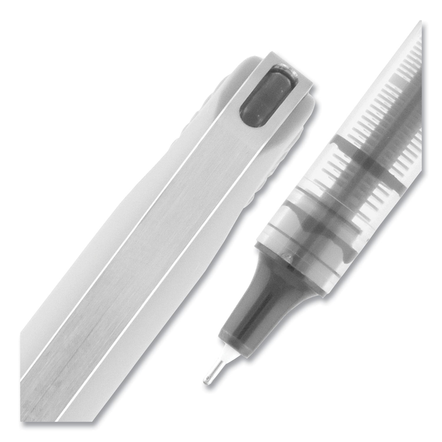 uni-ball VISION Needle Roller Ball Pen, Stick, Fine 0.7 mm, Assorted Ink and Barrel Colors, 8/Pack (1734916)