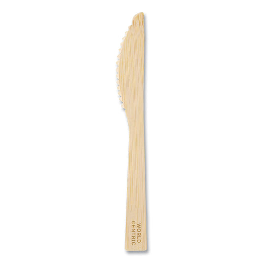 World Centric Bamboo Cutlery, Knife, 6.7", Natural, 2,000/Carton (KNBB67)