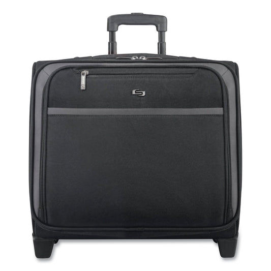 SOLO Dakota Rolling Overnighter Case, 16", 8 x 16 x 14.2, Black (CLA9014U2)