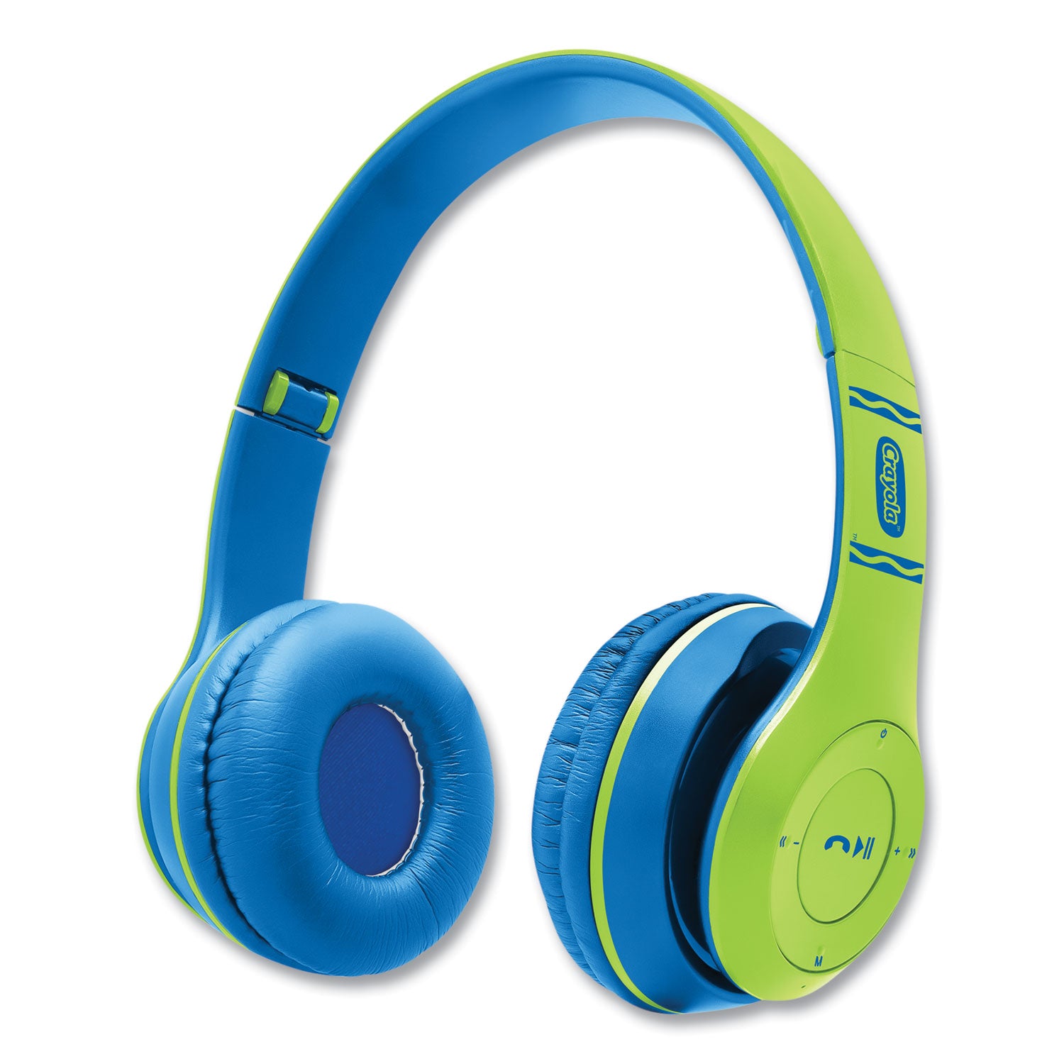 Crayola Boost Active Wireless Headphones, Green/Blue (CHPBT348GRN)