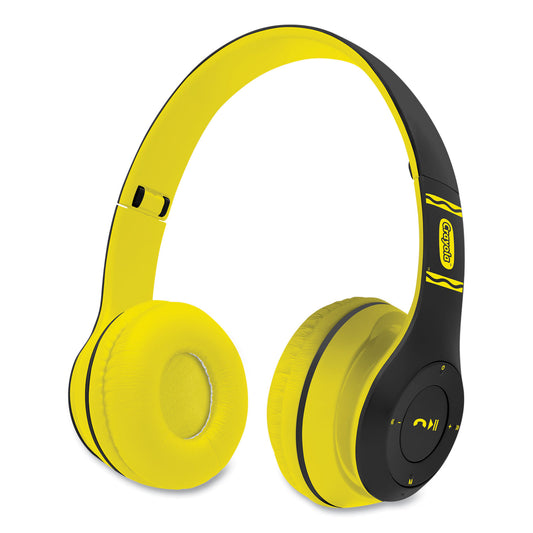 Crayola Boost Active Wireless Headphones, Black/Yellow (CHPBT348K)