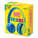 Crayola Boost Active Wireless Headphones, Green/Blue (CHPBT348GRN)