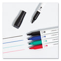 U Brands Medium Point Low-Odor Dry-Erase Markers with Erasers, Medium Bullet Tip, Assorted Colors, 12/Pack (3980U0012)