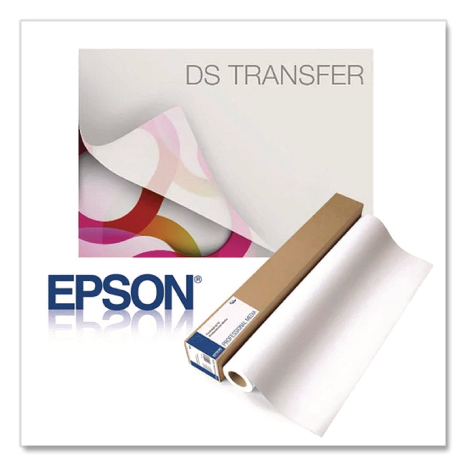 Epson Dye Sub Transfer Paper, 105 gsm, 17" x 300 ft, Matte White (S045479N)